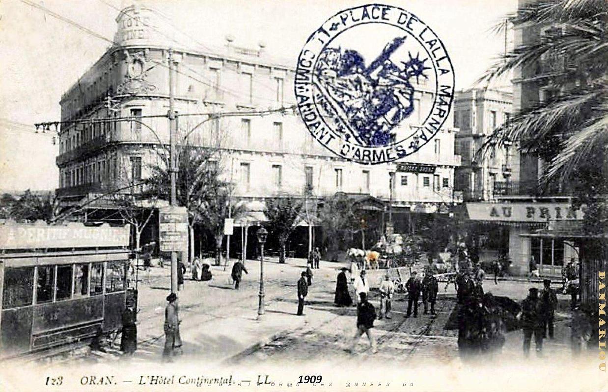 Oran - Hotel Continental et Place d'Armes - 1909.jpg